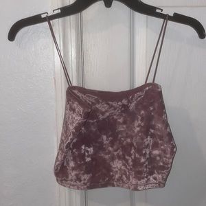 Aeropostale velvet pink cropped tank top